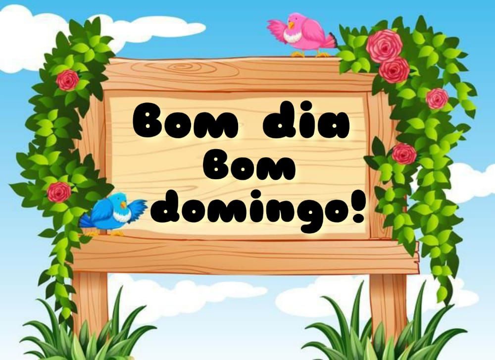 Bom dia domingo figurinhas