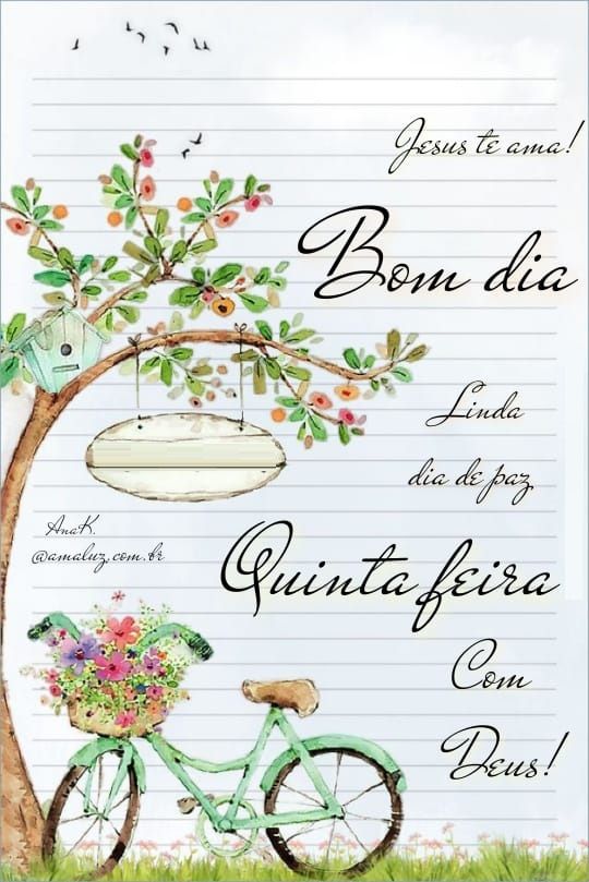 Bom dia quinta feira com linda figurinha