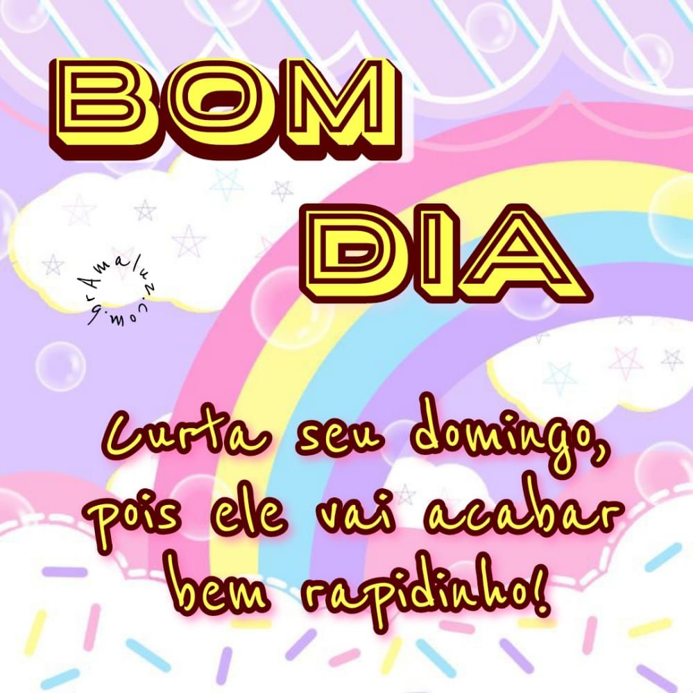 Curta o domingo bom dia