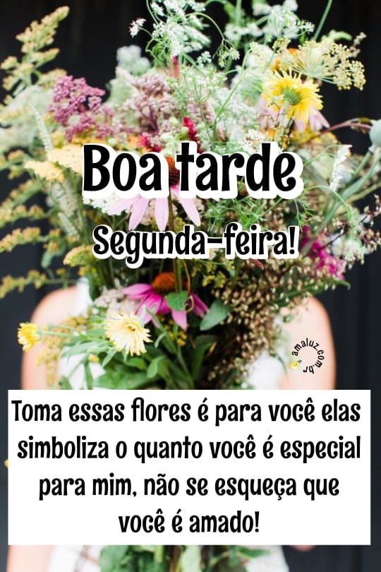 Essas flores é para você boa tarde segunda imagens