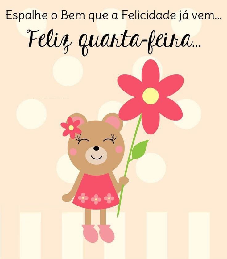 Felicidade já vem bom dia quarta feira figurinhas