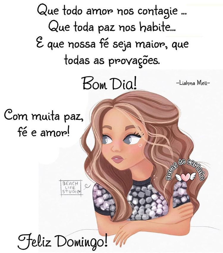Feliz domingo com amor , paz e fé