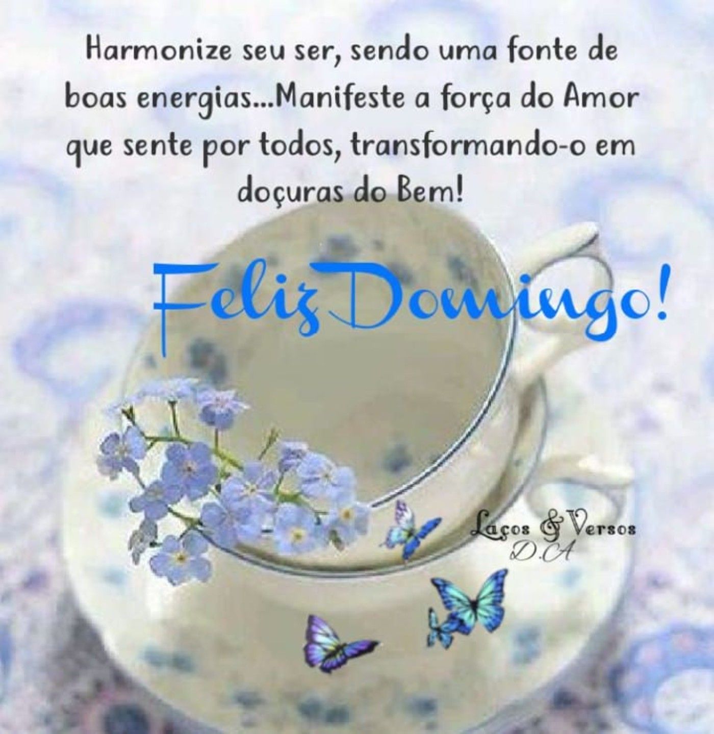 Feliz domingo, manifeste-se de amor