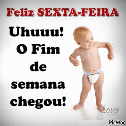 Gif de feliz sexta-feira, uhuu!