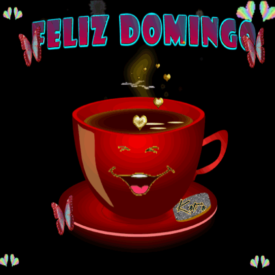 Gif feliz domingo com flores