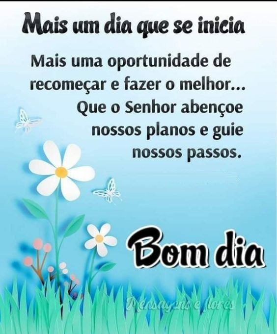 Mais um dia se incia bom dia