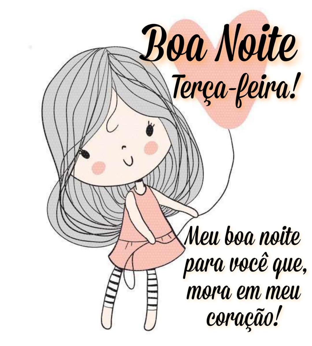 Meu boa noite vai para você que mora em meu coração