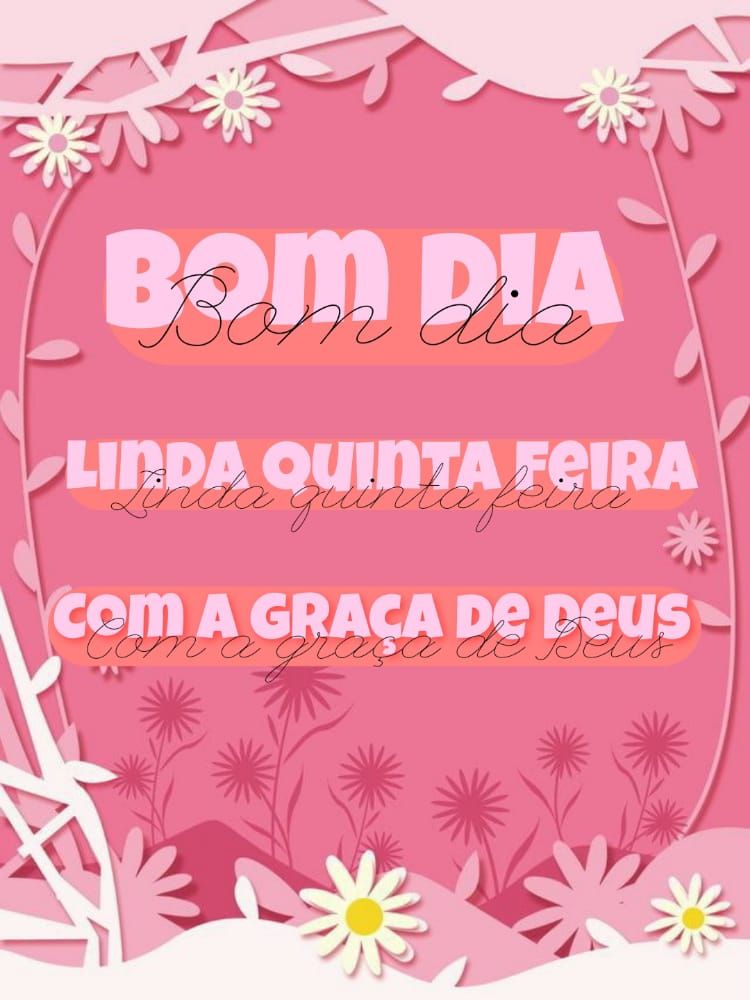Quinta feira com a presença de Deus