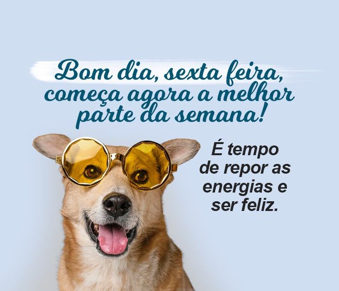 Sexta, a melhor parte da semana