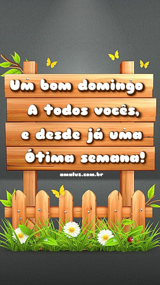 Um bom domingo a todos vocês figurinhas
