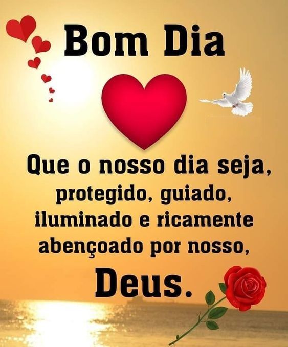 Um dia guiado e protegido por Deus bom dia imagens