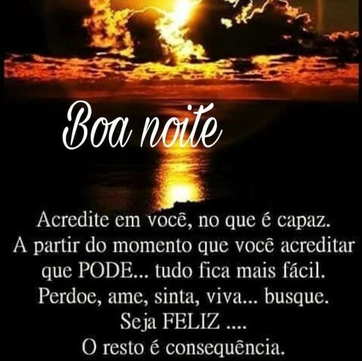 acredite em você boa noite