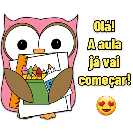 aula já vai começar bom dia alunos