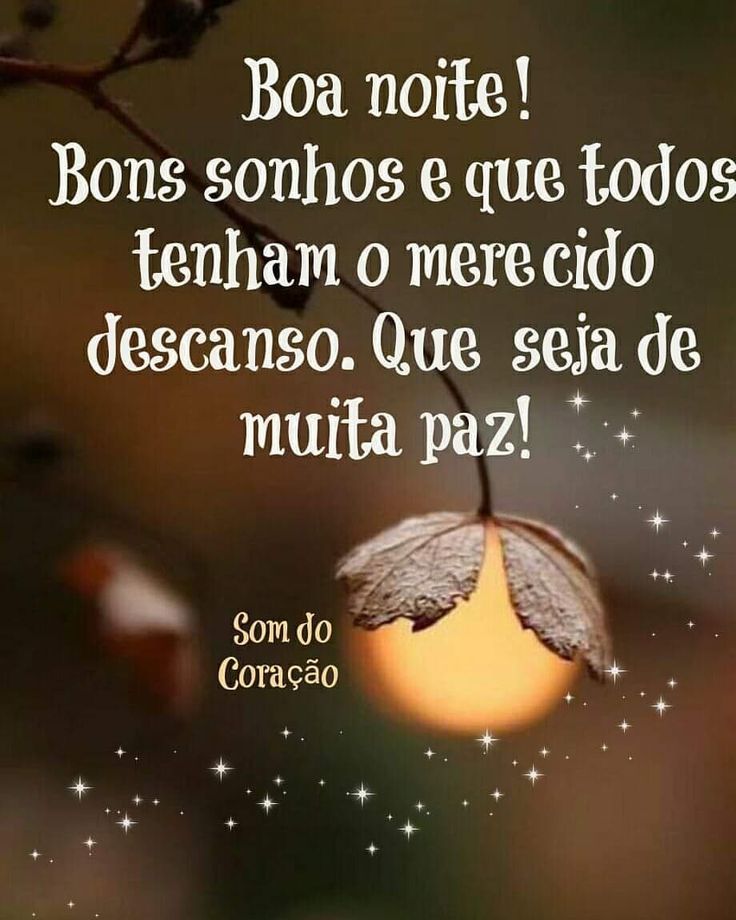 boa noite bons sonhos a todos