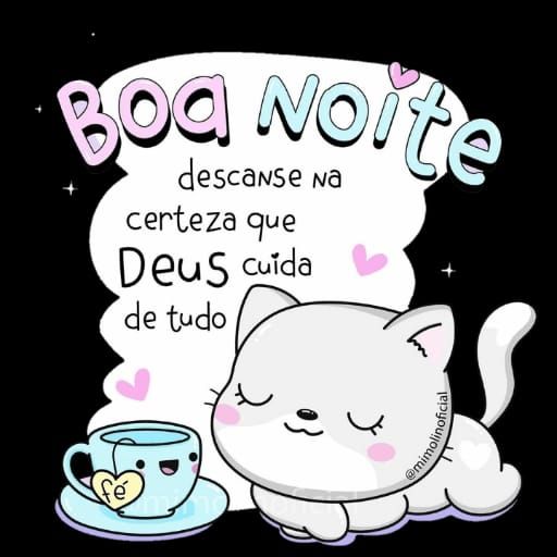 boa noite com Deus figurinha