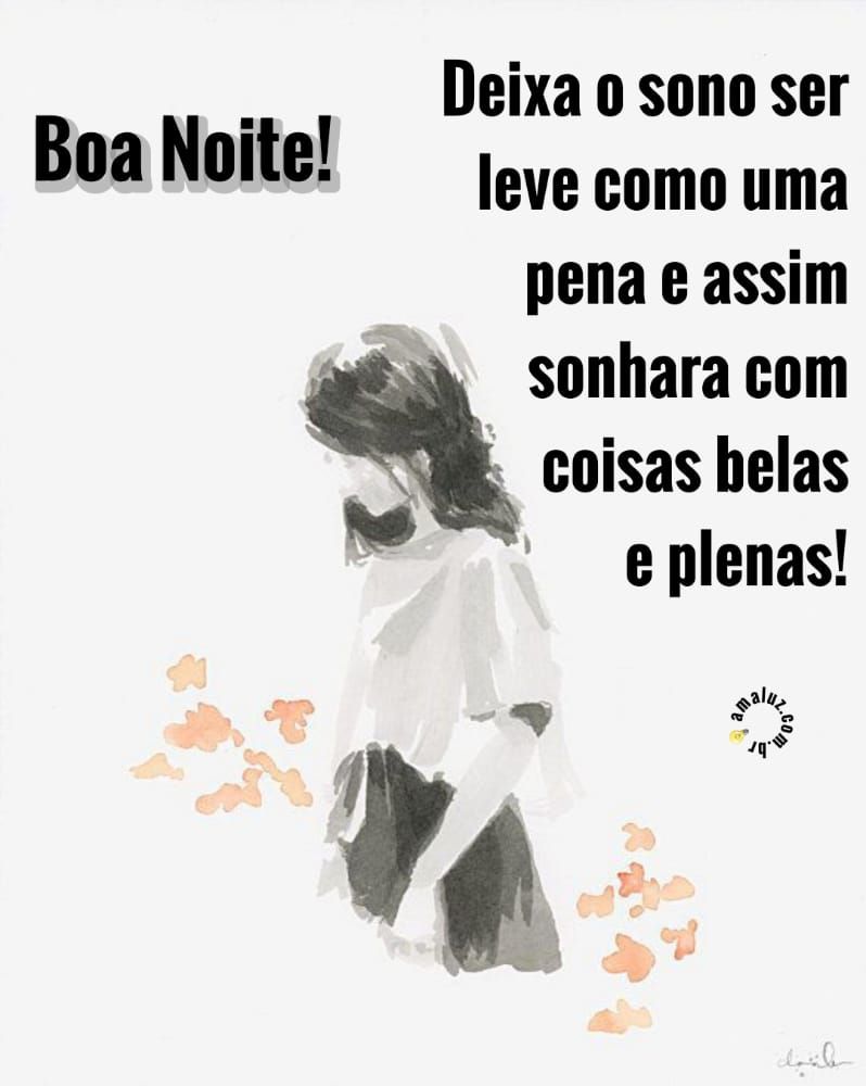 boa noite deixe o sono ser leve
