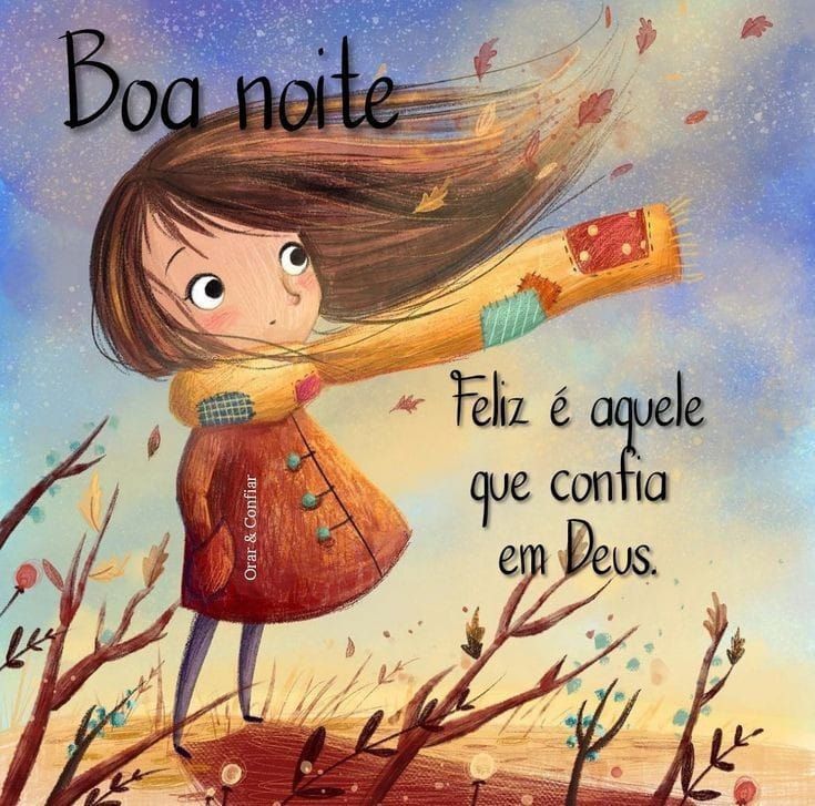boa noite feliz é aquela que confia em Deus