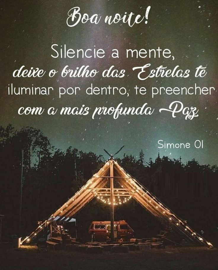 boa noite silencie sua mente imagens