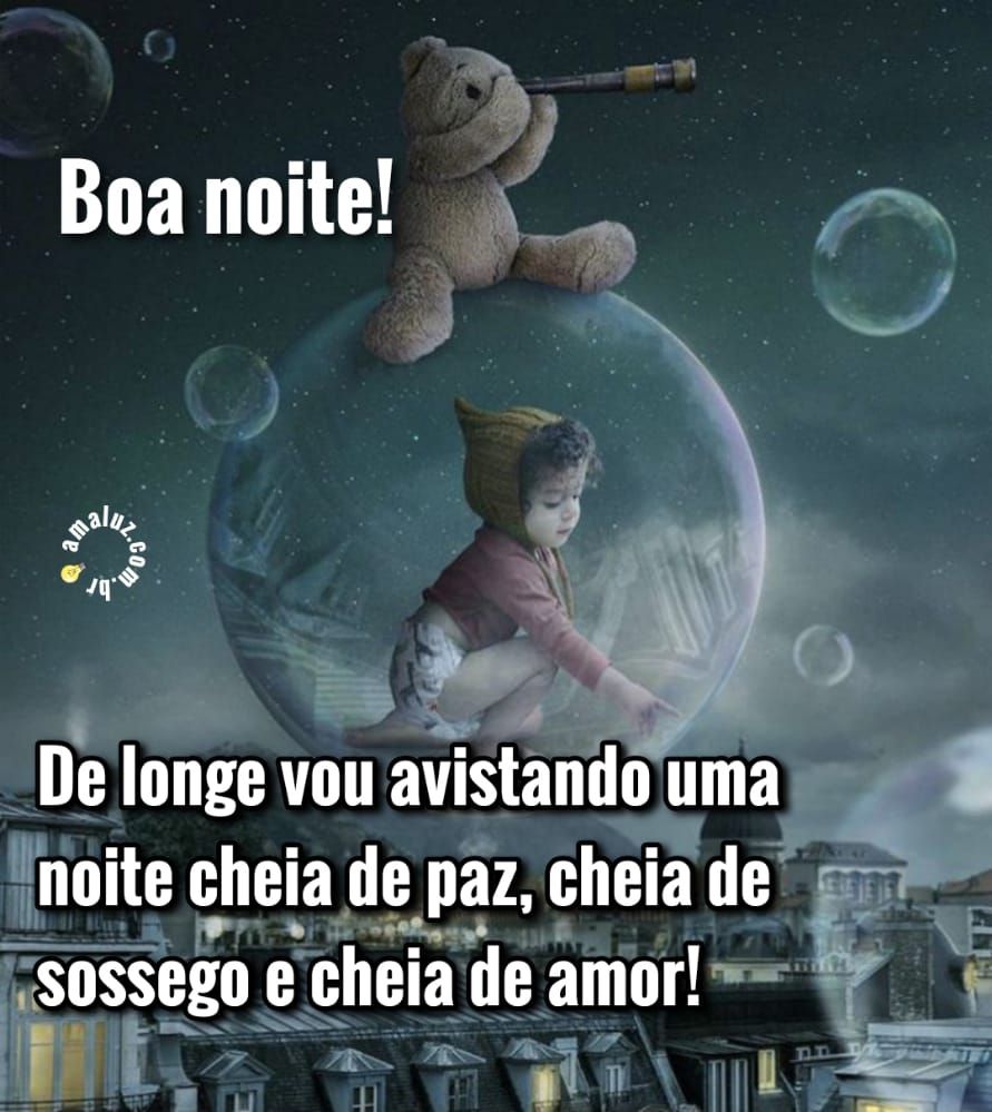de longe vou avistando uma noite cheia de paz