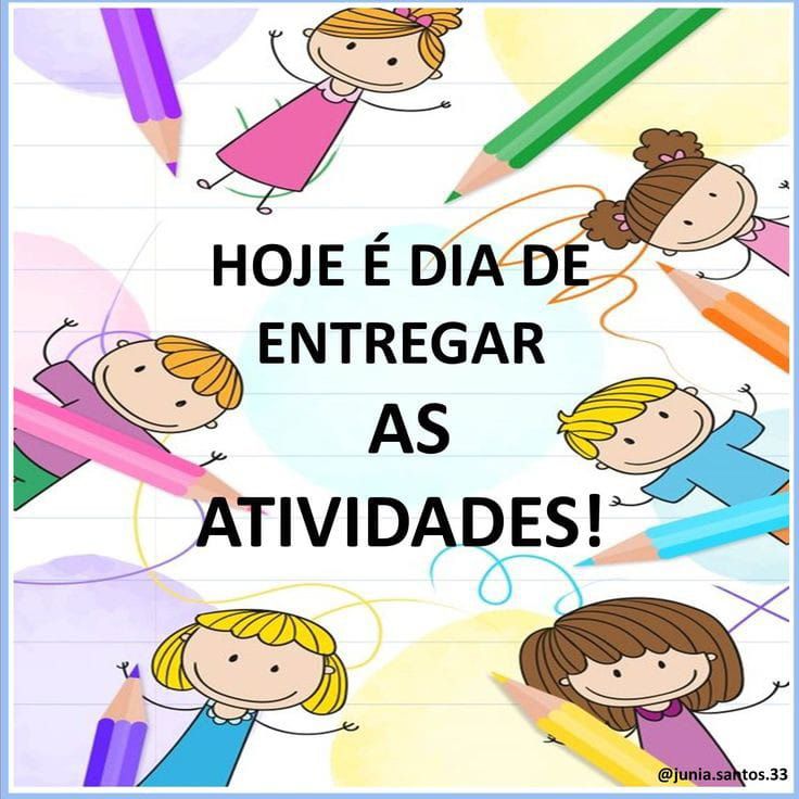 entregar as atividades alunos imagens