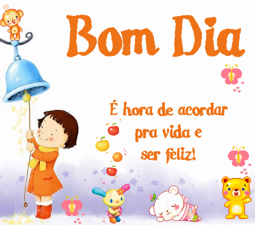 hora de acordar bom dia alunos