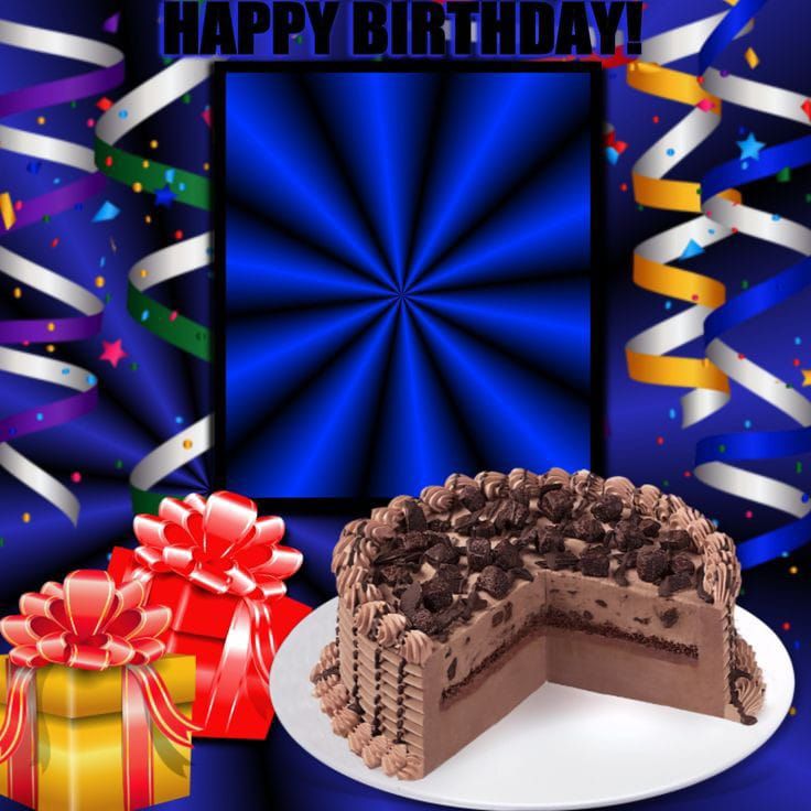 moldura enfeitada de bolo para colocar foto