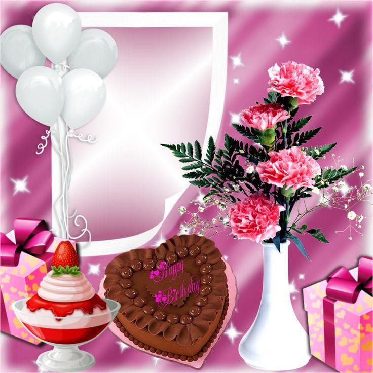 molduras para feliz aniversario de mulher