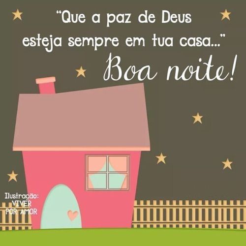 paz de Deus em nossa casa boa noite imagens