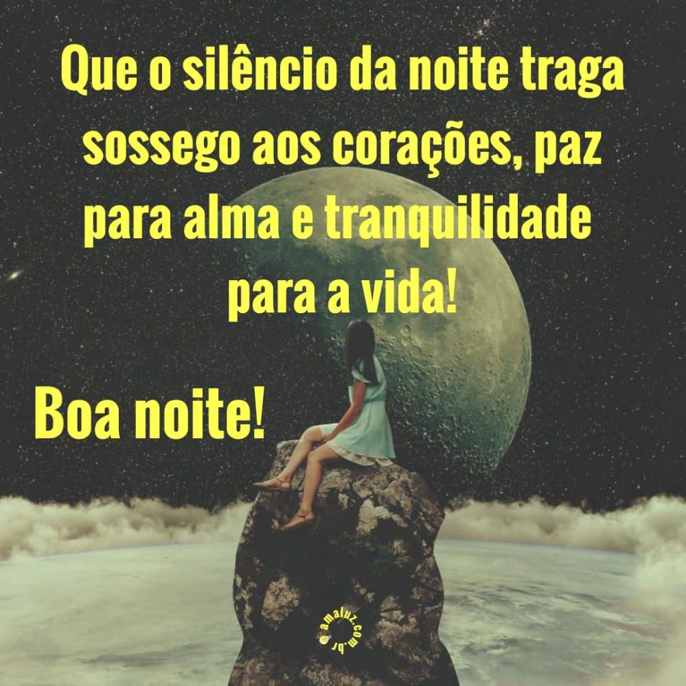 que o silêncio da noite traga sossego