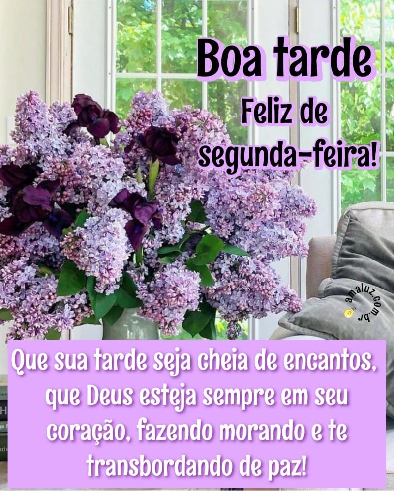 que sua tarde de segunda seja cheia de encantos