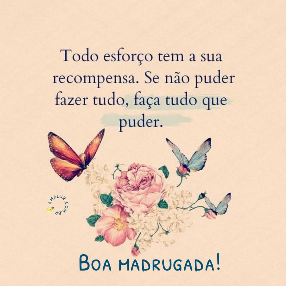 tenha uma boa madrugada