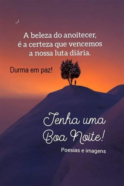 tenha uma boa noite de paz