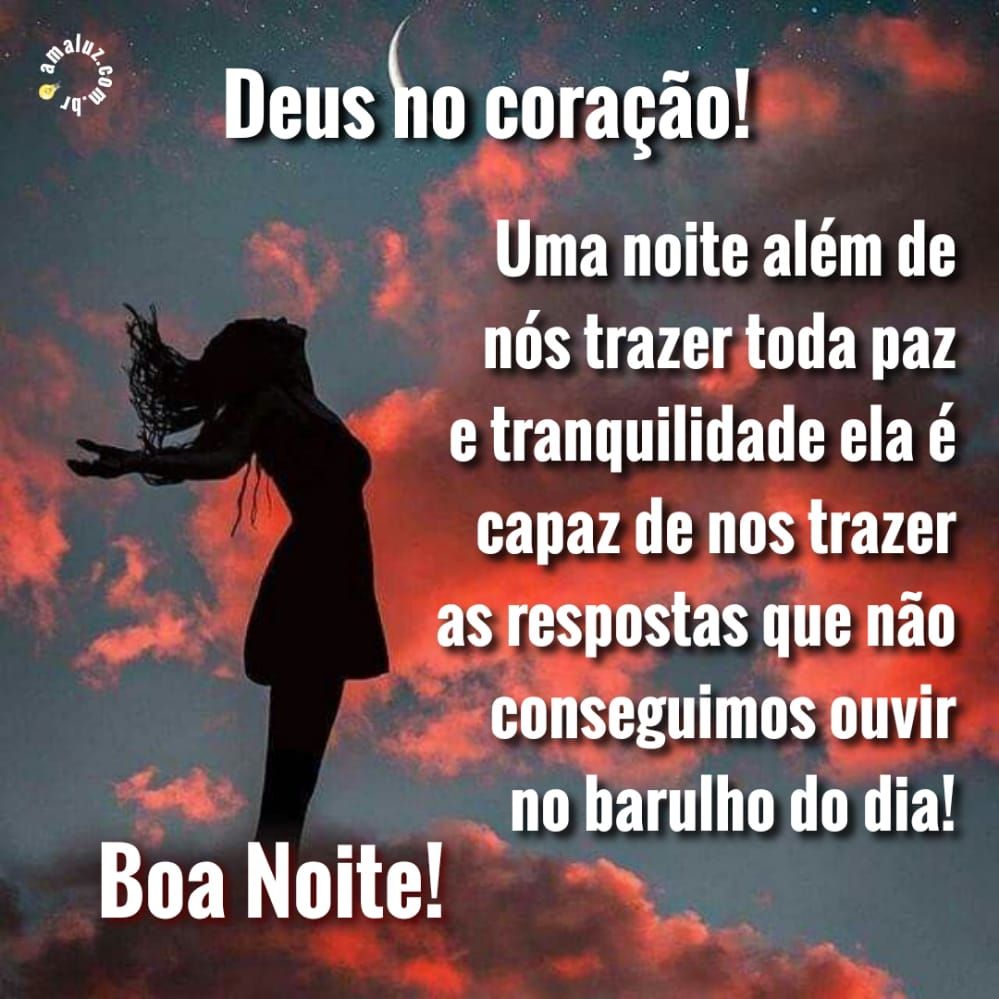 uma noite que nos trás paz