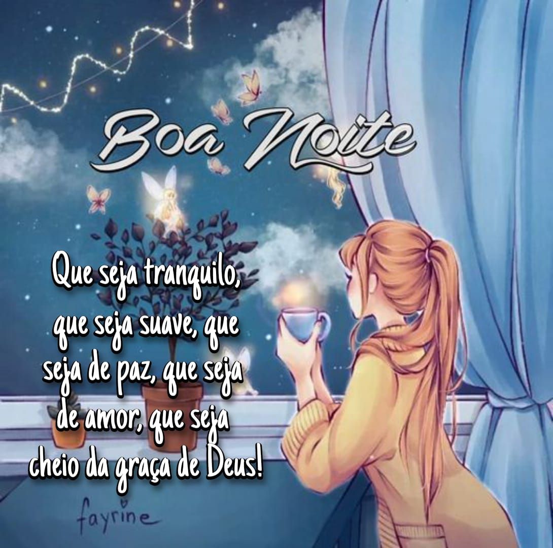 Boa noite quarta feira com a graça de Deus