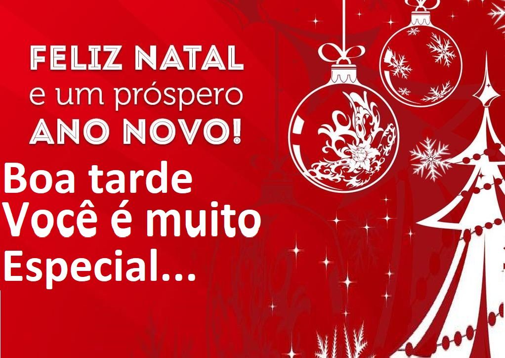 Boa tarde! Feliz ano novo e um bom natal