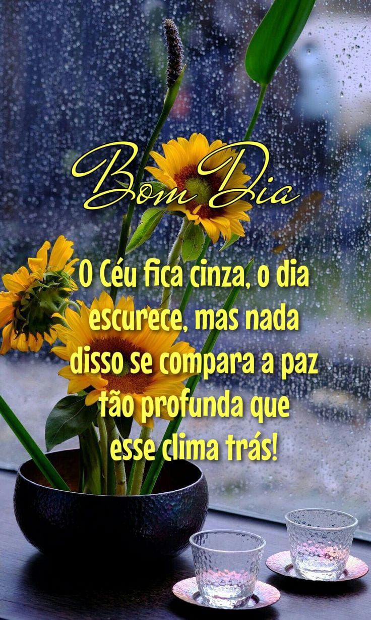 Bom dia com paz profunda