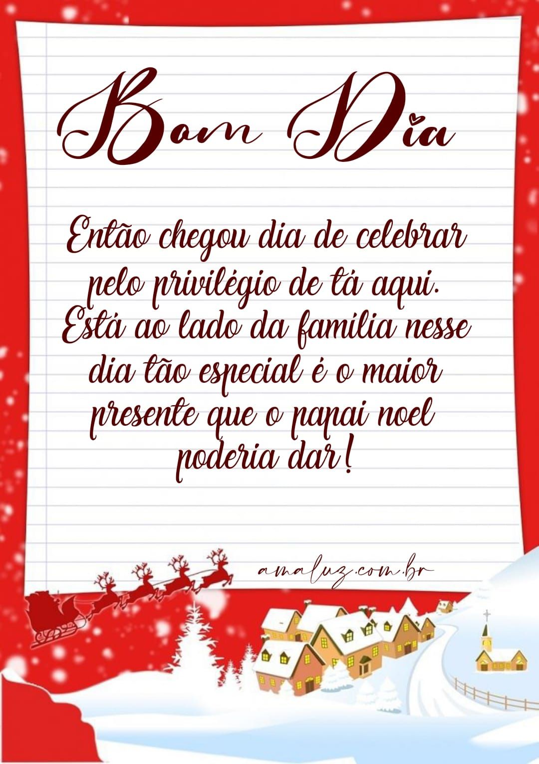 Bom dia, então chegou um dia de celebração