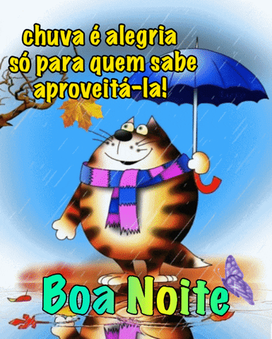 Chuva é alegria boa noite