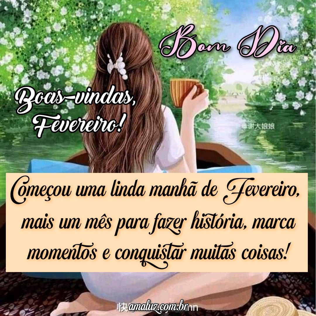 Começou uma linda manhã de fevreiro, bem vindo