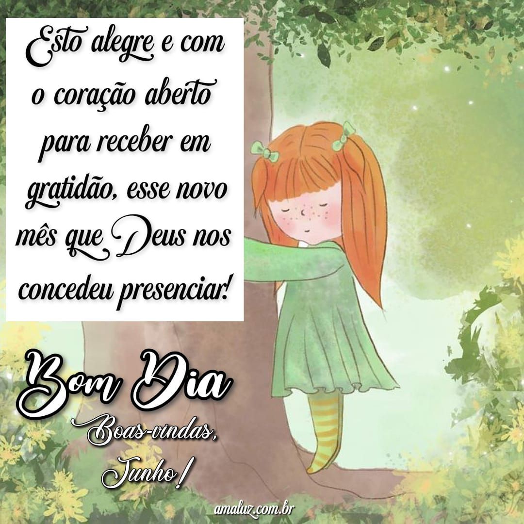 Coração aberto para receber esse novo mês