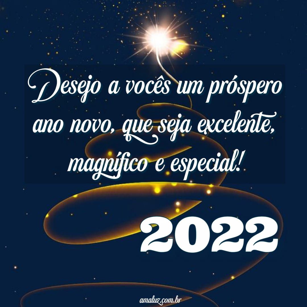 Desejo a vocês um próspero ano novo