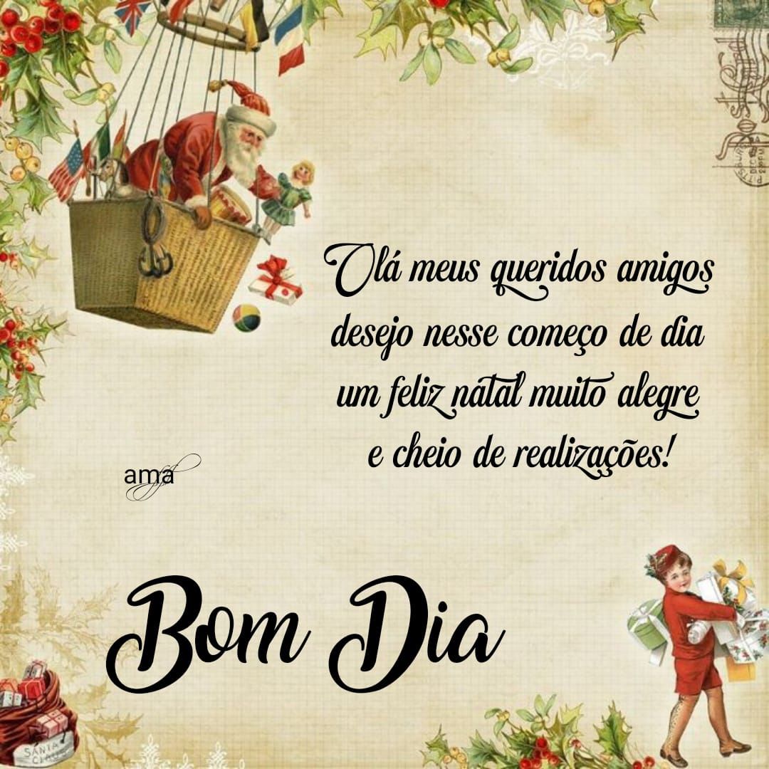 Desejo nesse começo de dia um feliz natal