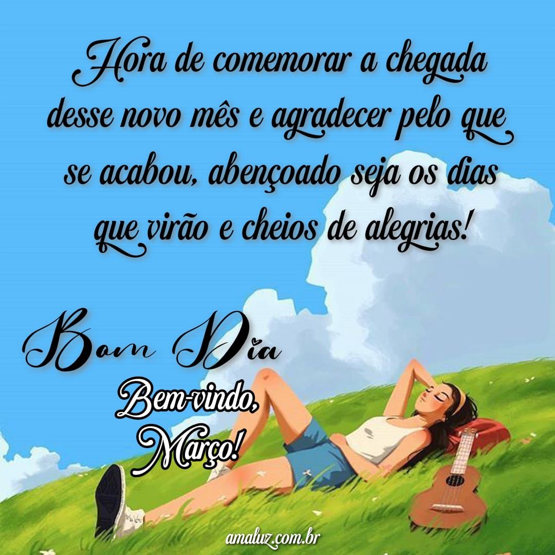 Desejo um bem vindo de março