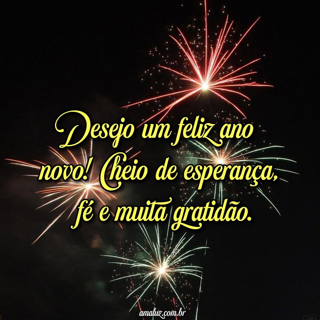 Desejo um feliz ano novo