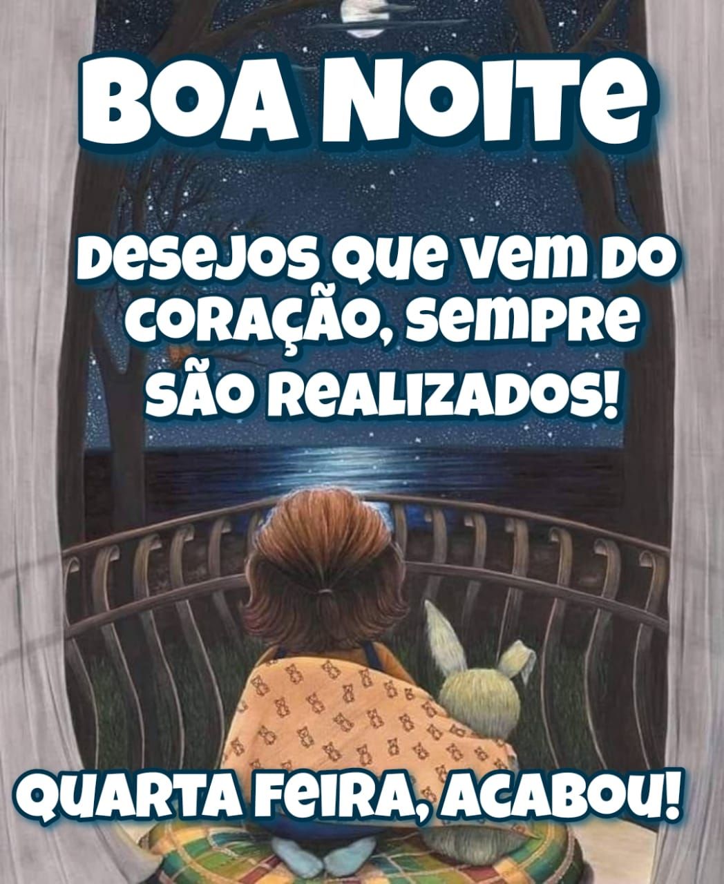 Desejos carinhosos de boa noite quarta feira