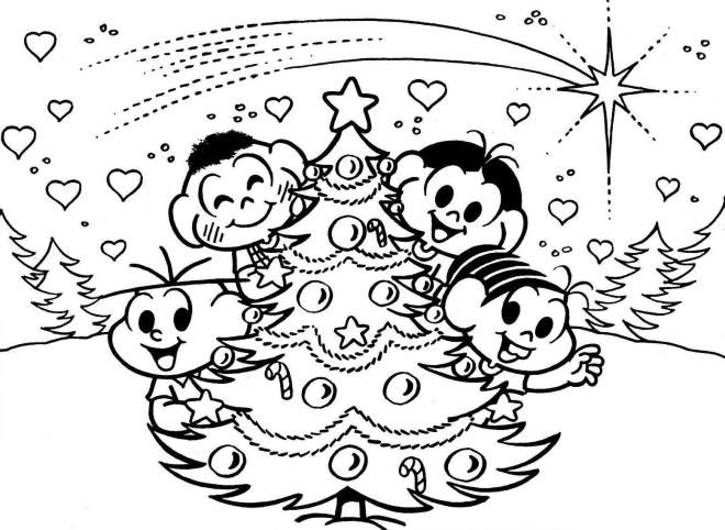Desenhos de natal pra colorir