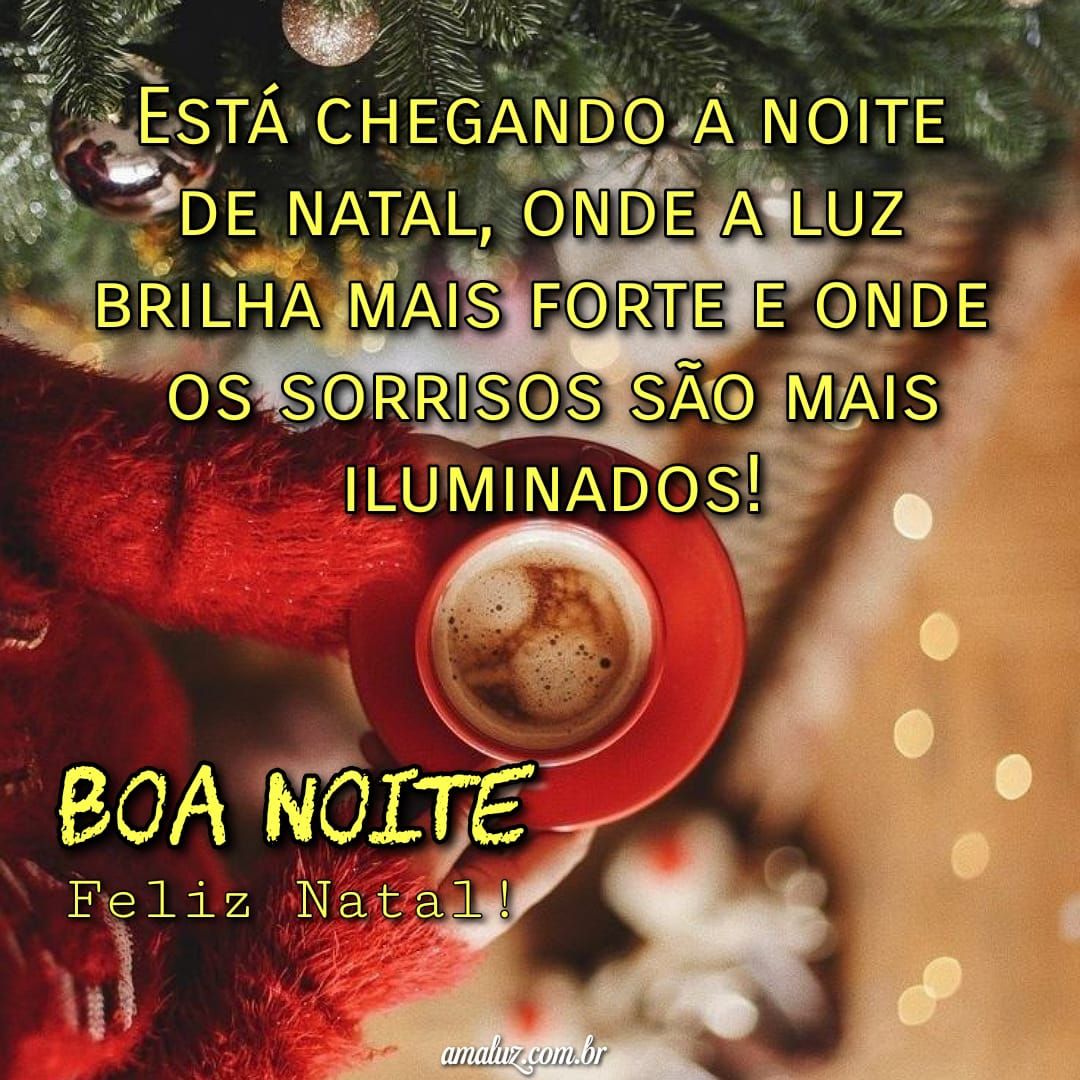 Está chegando a noite de natal