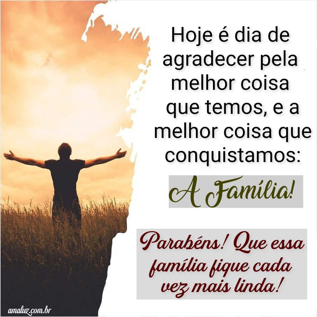 Feliz dia da família de Deus