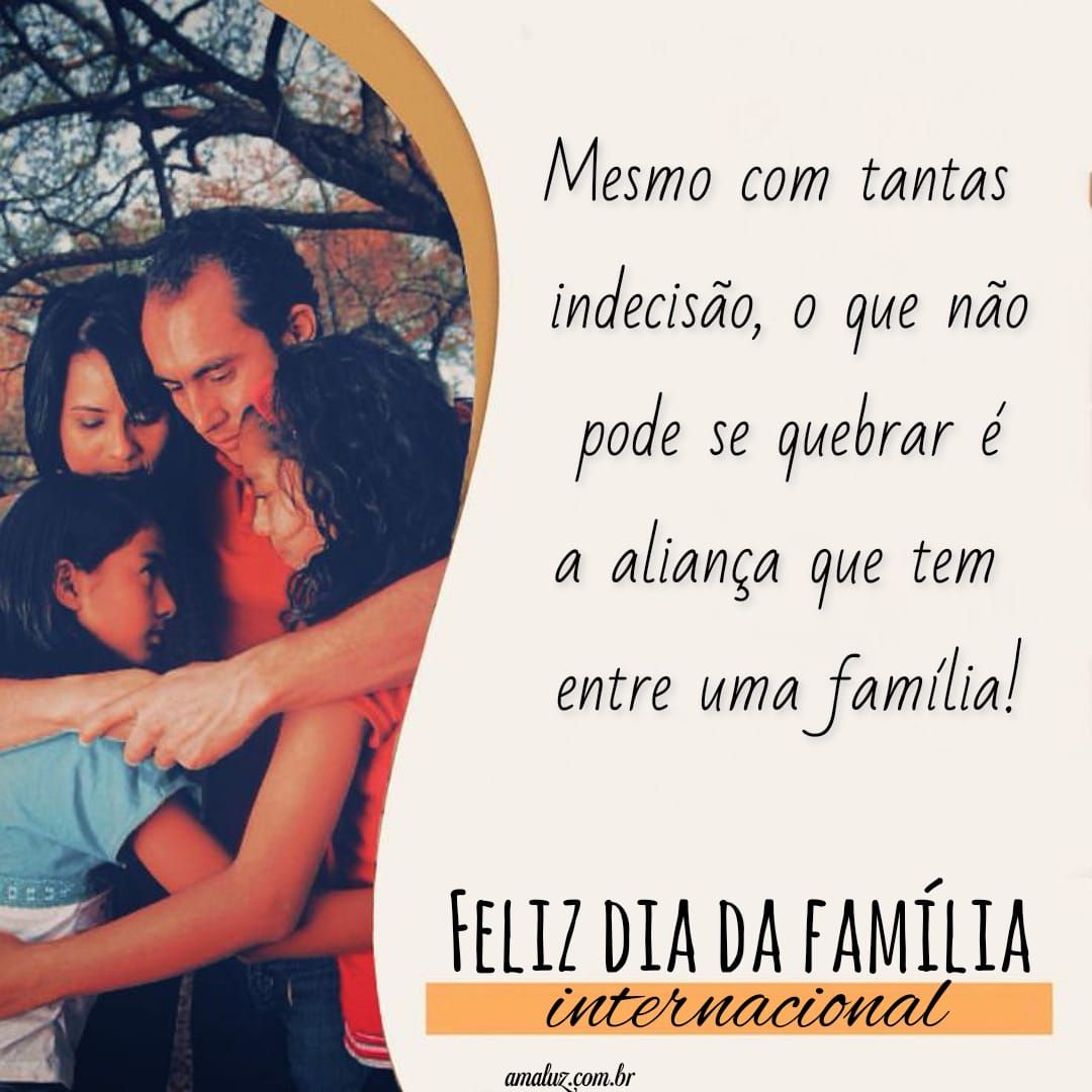 Feliz dia internacional da família