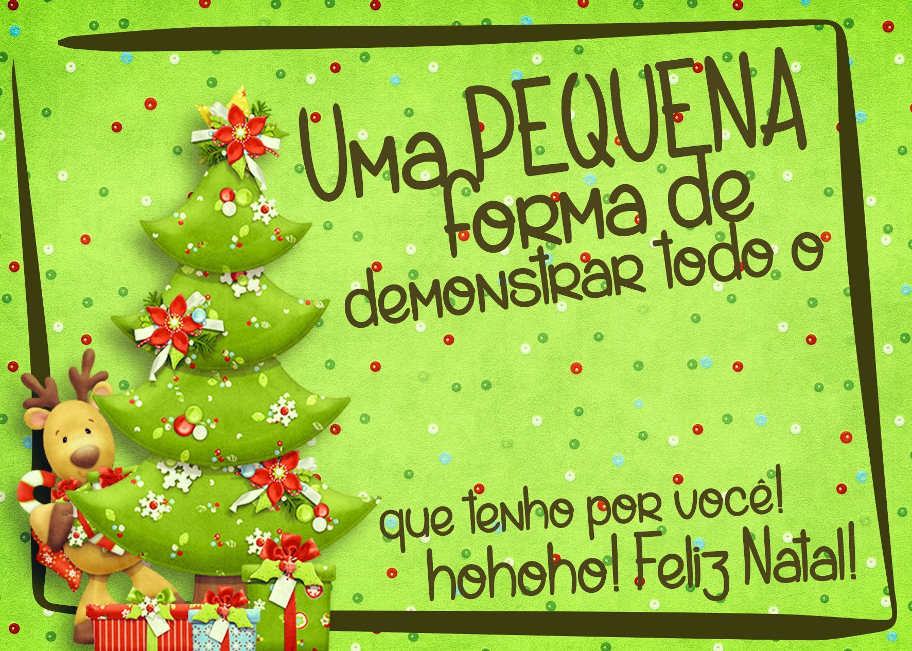 Tenha um natal de alegrias e esperanças novas